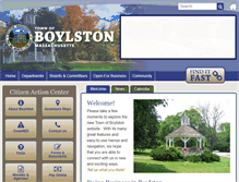 Tablet Screenshot of boylston-ma.gov